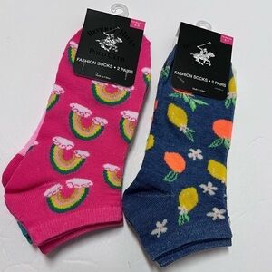4 Pairs Beverly Hills Polo Club Women's Low Cut Ankle Fashion Socks